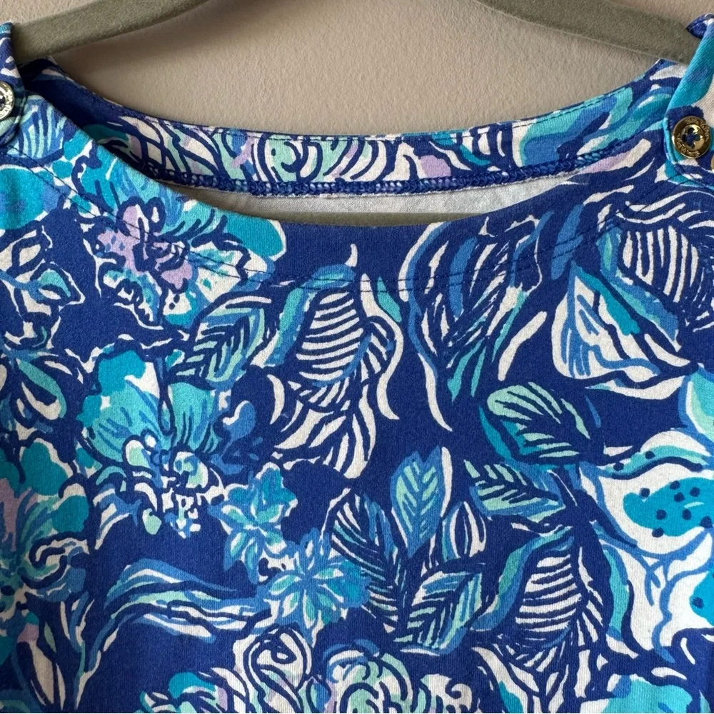 Lily Pulitzer Toddler Girls Blue Tangled Up In Blue‎ Shift Dress Size 2-3 Years